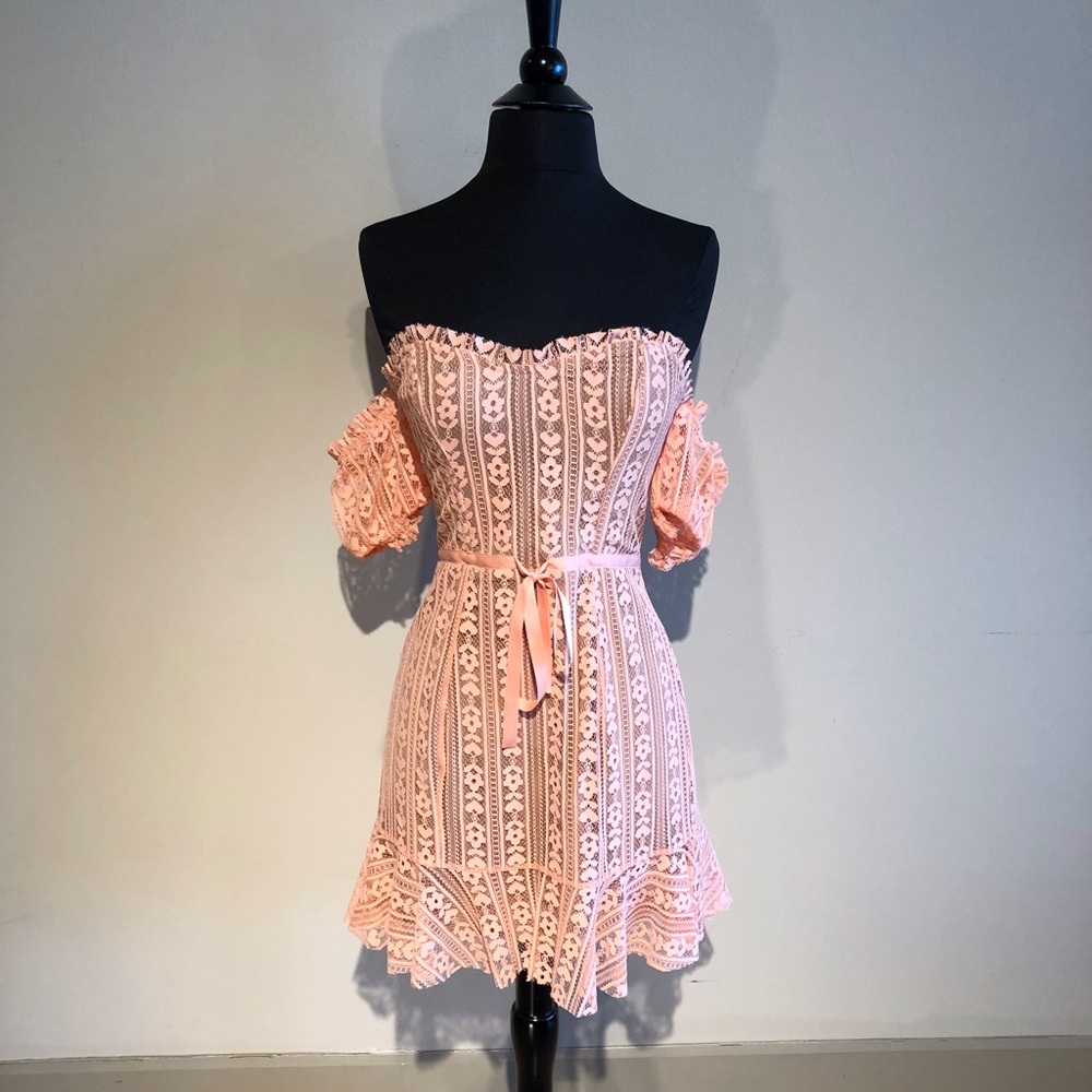 For Love & Lemons Dakota Lace Mini Dress